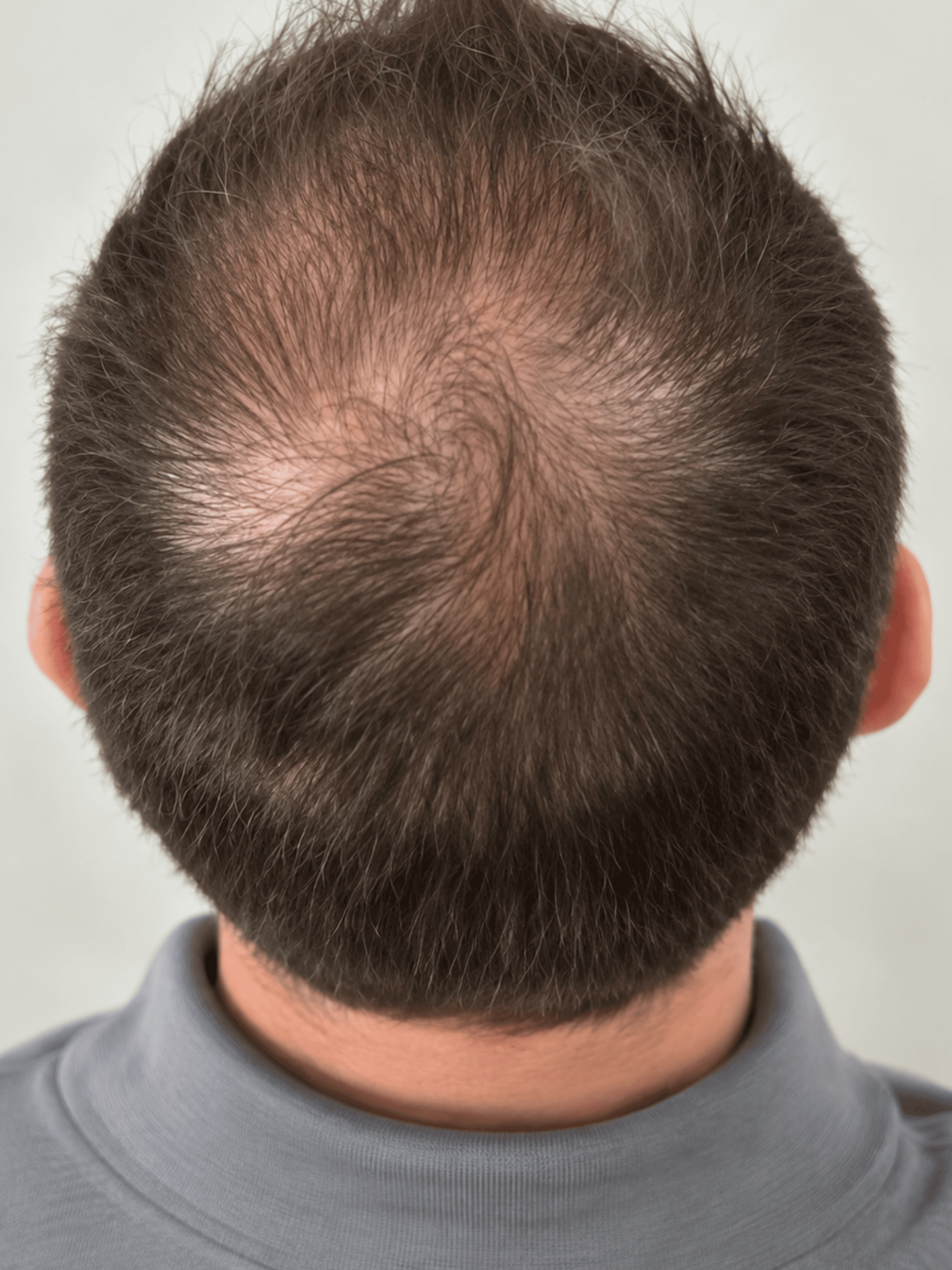 Supplied scalp photograph identified as after 5 months